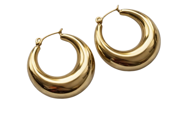Royal Pearl Hoops Earring